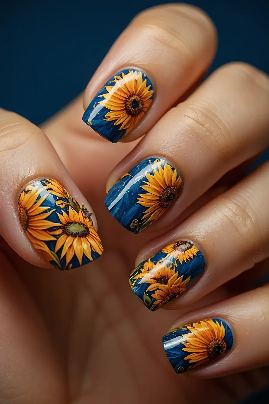 Hawaiian Flower Nails