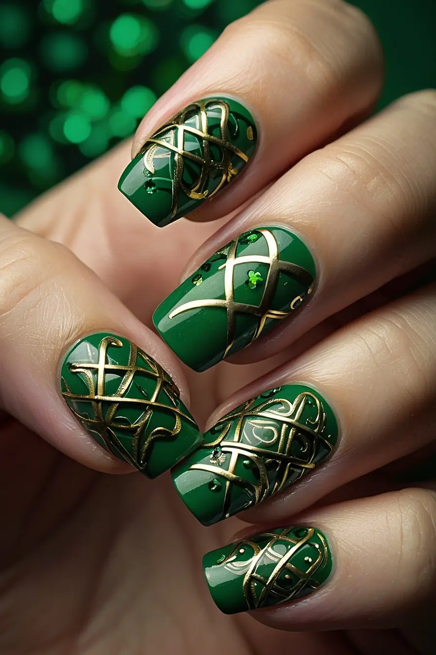 St Patricks Day Nails Design Irish 6