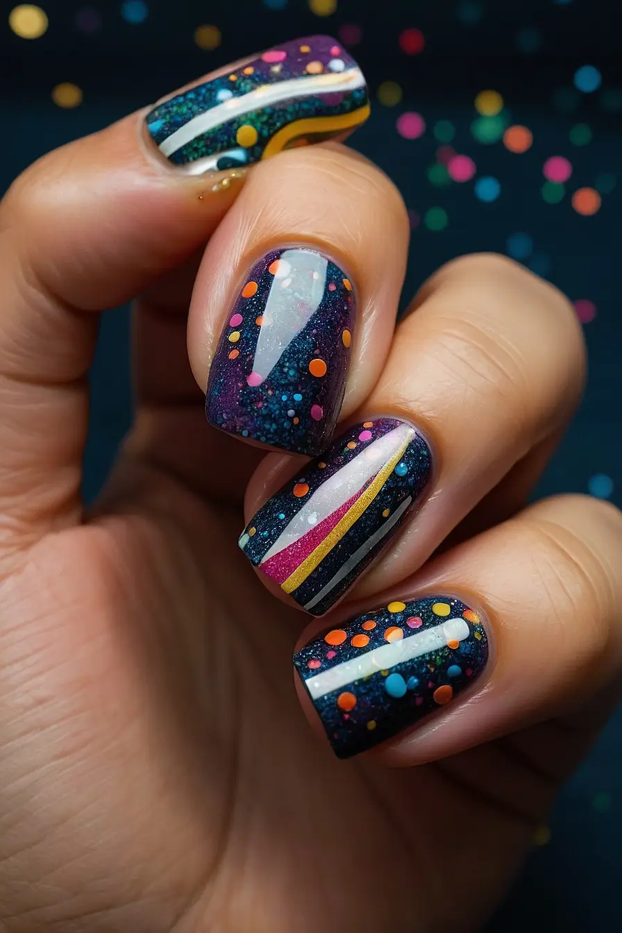 rainbow nails 4