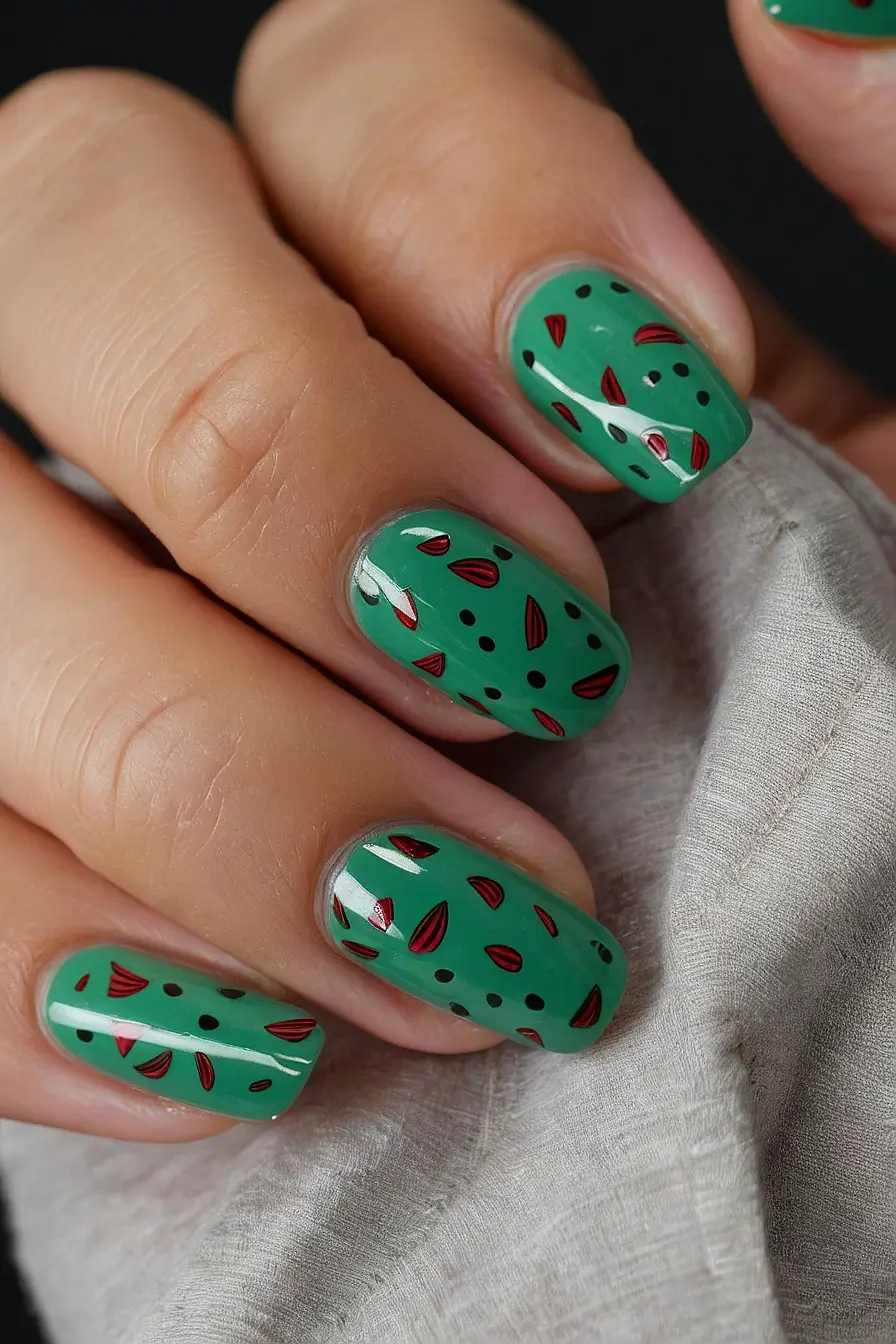 watermelon nails 2